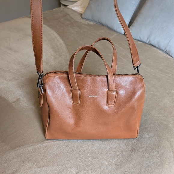 Matt and Nat bowler bag in Tan - Picture 1 of 10